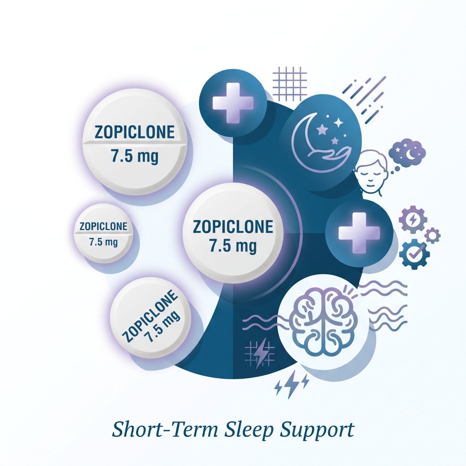 Zopiclone medication guide - uses, side effects, dosage for short-term sleep support